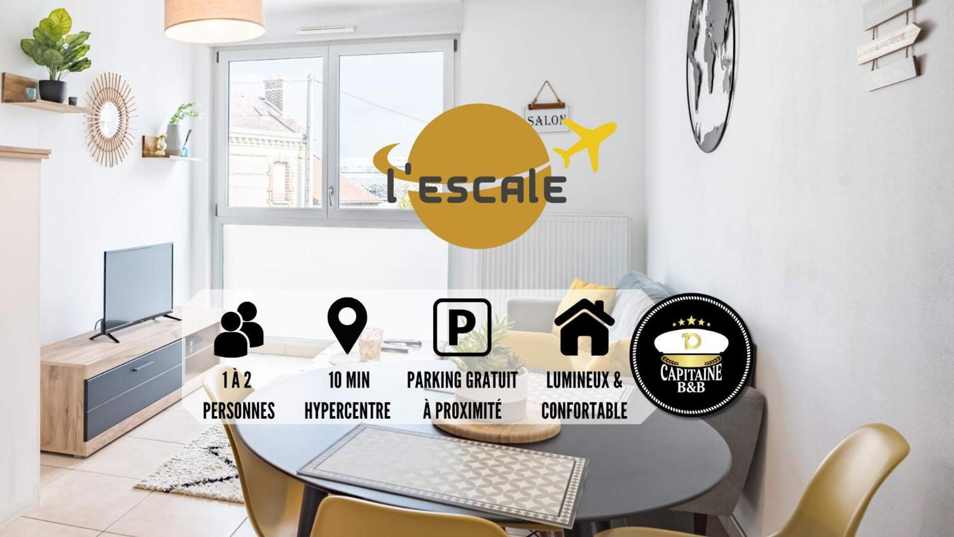 L'Escale - Lumiere Et Confort - Prox. Hypercentre Apartment ทรัวส์ ภายนอก รูปภาพ